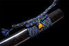 Handmade T10 Steel Full Tang Real Japanese Katana With Sparks Black Sheath Clay Tempered