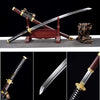 Handmade High Carbon Steel Full Tang Real Japanese Katana With Red Sheath