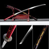 Handmade High Carbon Steel Full Tang Real Japanese Katana With Dragon Sheath Clay Tempered