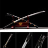 Handmade 608 Damascus Steel Full Tang Real Japanese Katana With Black & Gold Pattern Sheath