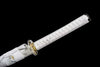 Handmade High Carbon Steel Full Tang Real Japanese Katana With White Painted Sheath