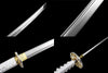 Handmade High Carbon Steel Full Tang Real Japanese Katana With White Painted Sheath