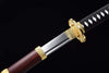 Handmade High Carbon Steel Full Tang Real Japanese Katana With Red Sheath