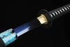 Handmade High Carbon Steel Full Tang Real Japanese Katana With Blue Edge