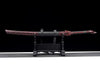 Handmade Manganese Steel Full Tang Real Japanese Katana With Red Flame Style Wolf