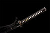 Handmade 608 Damascus Steel Full Tang Real Japanese Katana With Black & Gold Pattern Sheath