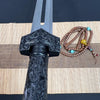 Handmade High Carbon Steel Real Sword With Black Sheath