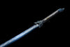 Handmade Manganese Steel Full Tang Real Japanese Katana With Blue Lightning Style